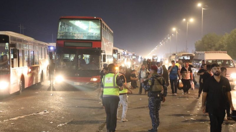 بالصور.. استمرار تفويج الزائرين من وإلى كربلاء