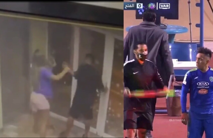 لقطات صادمة.. لاعب سابق في الدوري السعودي يعتدي على زوجته بالضرب