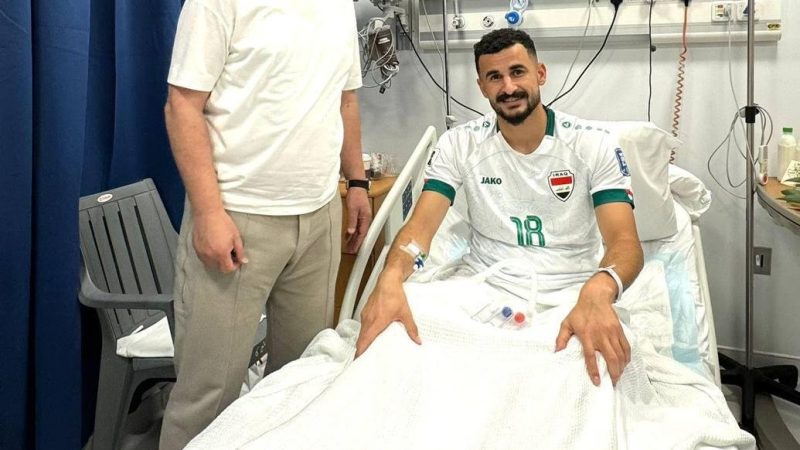 اللاعب أيمن حسين يطمئن الجماهير العراقيّة بتحسُّن حالته الصحية