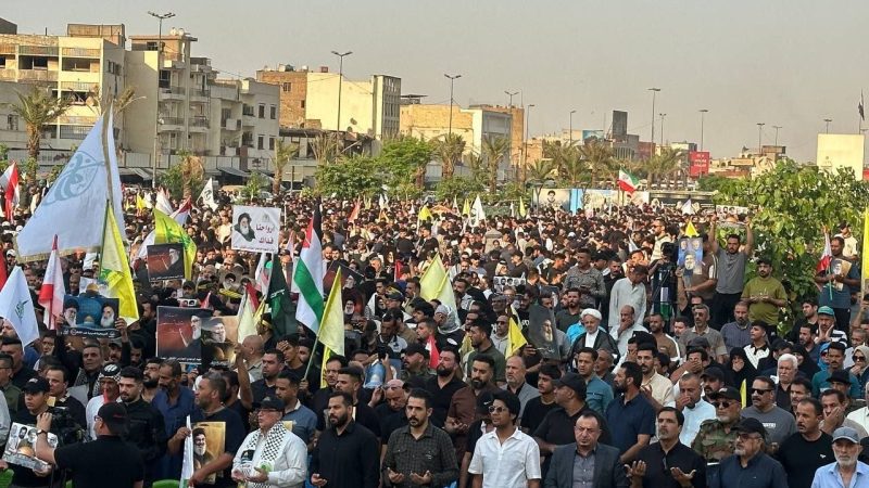 انطلاق تظاهرات منددة بالعدوان الصهيوني على لبنان وغزة في ساحة التحرير