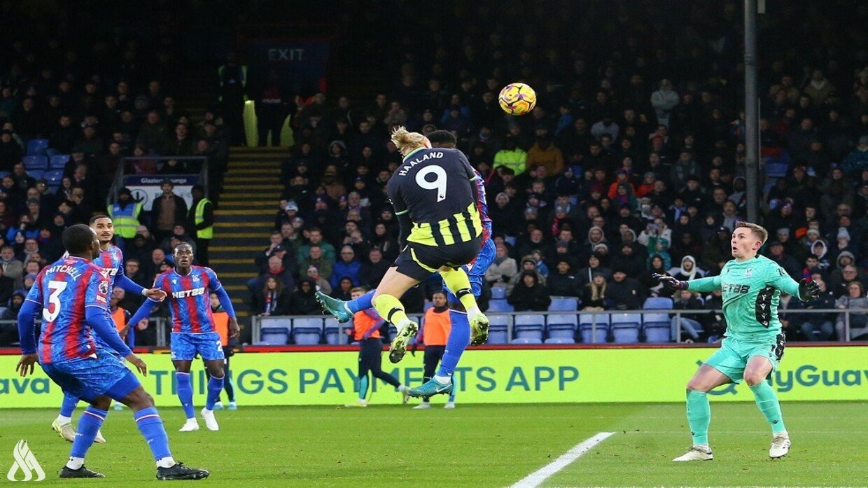 مانشستر سيتي يتعادل مع كريستال بالاس في الدوري الإنجليزي