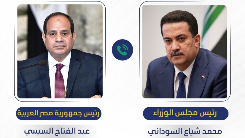 رئيس الوزراء والرئيس المصري يؤكدان أهمية التنسيق العربي في دعم وحدة الأراضي السورية