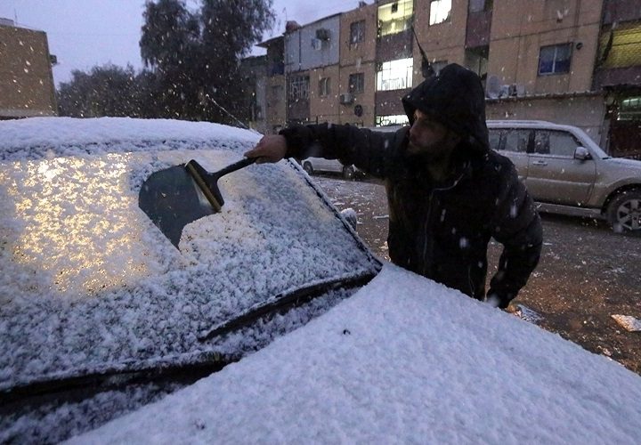 منخفض جوي بارد يؤثر على العراق ودرجات الحرارة تلامس الصفر المئوي