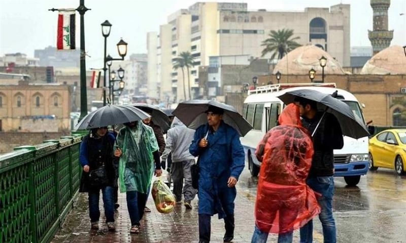 طقس العراق.. أجواء غائمة وفرص لهطول امطار مع انخفاض بدرجات الحرارة