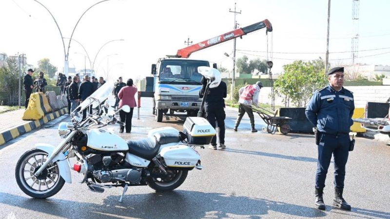 شرطة كركوك تعيد فتح أحد الطرق الرئيسية بعد إغلاقه لسنوات