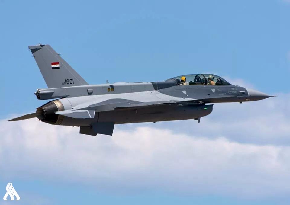 طائرات F-16 العراقية تستهدف مفرزة إرهابية في وادي زغيتون بكركوك